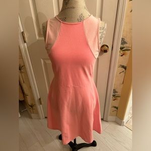 Pink cotton mini sports dress